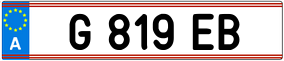 Trailer License Plate